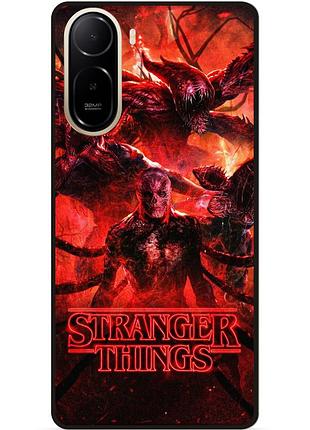 Силиконовый чехол бампер для xiaomi poco c81 pro очень странные дела stranger things
