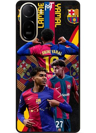 Чехол силиконовый бампер для xiaomi poco c81 pro с рисунком ламин ямаль lamine yamal barcelona