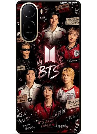 Силиконовый чехол бампер для xiaomi poco c81 pro с картинкой bts bangtan boys