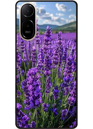 Силіконовий чохол бампер для xiaomi poco c81 pro з малюнком квіти лаванда