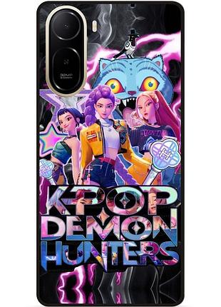 Силиконовый чехол бампер для xiaomi poco c81 pro с рисунком k-pop demon hunters