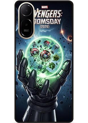 Силиконовый бампер чехол для xiaomi poco c81 pro с рисунком doomsday доктор дум avengers