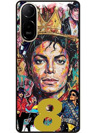 Силиконовый бампер чехол для xiaomi poco c81 pro michael jackson майкл джексон