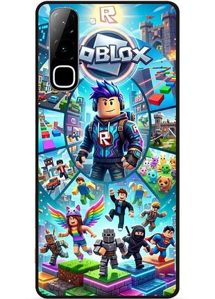 Силіконовий чохол бампер для infinix hot 70 (x6895) з малюнком роблокс roblox