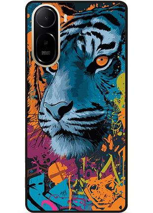 Силиконовый чехол бампер для xiaomi poco c81 pro с рисунком тигр