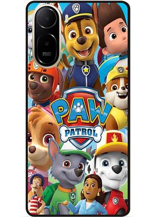 Силиконовый чехол бампер для xiaomi poco c81 pro щенячий патруль paw patrol