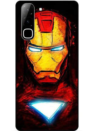 Силіконовий бампер чохол для infinix hot 70 (x6895) з малюнком marvel марвел залізна людина iron man