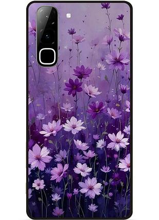 Силіконовий чохол бампер для infinix hot 70 (x6895) з малюнком польові квіти