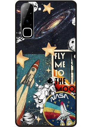 Силіконовий чохол бампер для infinix hot 70 (x6895) з малюнком галактика nasa