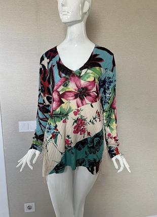 Яскравий ексклюзивний джемпер з китицями desigual