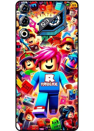 Чехол силиконовый бампер для zte nubia neo 3 gt 5g с рисунком roblox роблокс