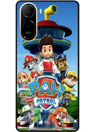 Силіконовий чохол бампер для xiaomi poco c81 pro з малюнком щенячий патруль paw patrol