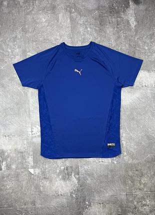 Спортивна футболка puma пума drycell розмір m чоловіча оригінал синя для бігу тренувань залу фітнесу