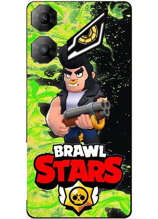 Чехол силиконовый бампер для zte nubia neo 3 5g с героем бравл булл brawl