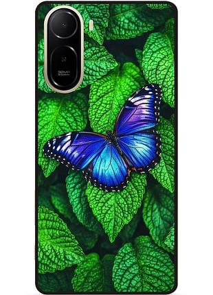 Силіконовий бампер чохол для xiaomi poco c81 pro метелики бабочки