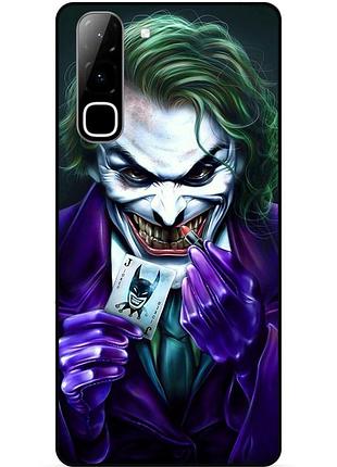 Чехол силиконовый бампер для infinix hot 70 (x6895) с рисунком joker джокер