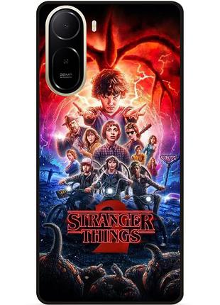 Силиконовый бампер чехол для xiaomi poco c81 pro с картинкой очень странные дела stranger things