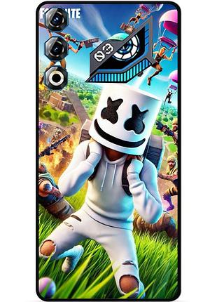 Силіконовий чохол бампер для zte nubia neo 3 gt 5g з малюнком фортнайт fortnite