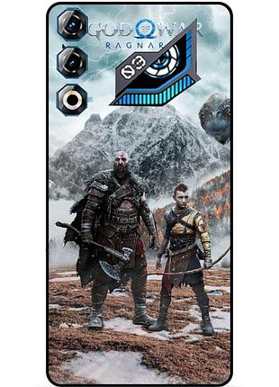 Силіконовий чохол бампер для zte nubia neo 3 gt 5g з малюнком god of war