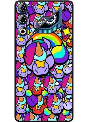 Силиконовый бампер чехол для zte nubia neo 3 gt 5g стикеры бравл берри brawl