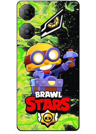 Чехол силиконовый бампер для zte nubia neo 3 5g с героем бравл карл brawl