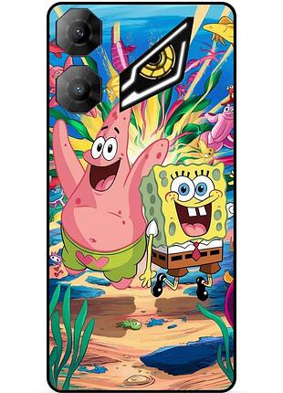 Силиконовый бампер чехол для zte nubia neo 3 5g с картинкой sponge bob губка боб