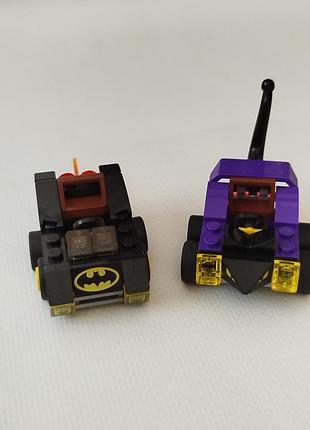 Дві мінімашинки lego 76061 mighty micros (бетмен і жінка-кішка) без фігурок