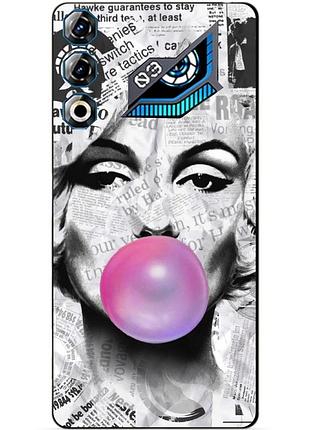 Силіконовий чохол бампер для zte nubia neo 3 gt 5g з малюнком мерілін монро marilyn monroe
