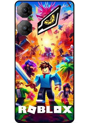 Чехол силиконовый бампер для zte nubia neo 3 5g с картинкой роблокс roblox