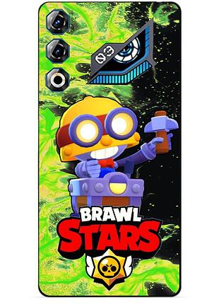 Чехол силиконовый бампер для zte nubia neo 3 gt 5g с героем бравл карл brawl