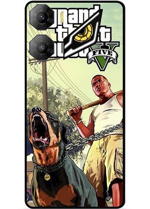 Силіконовий бампер чохол для zte nubia neo 3 5g з малюнком gta гта