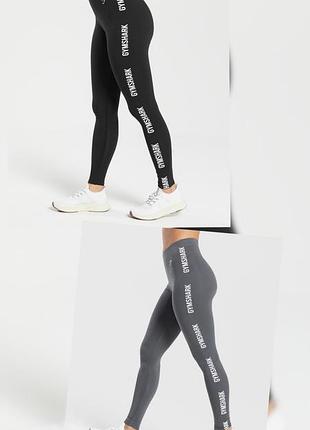 Легенсы лосины gymshark Мальчишки легенсы серые лосины