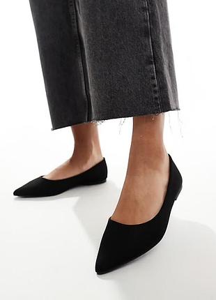 Чорні жіночі балетки asos