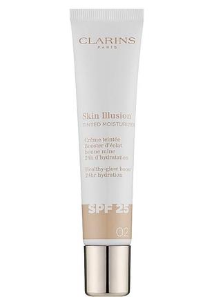 Тонуючий крем clarins skin illusion tinted moisturizer