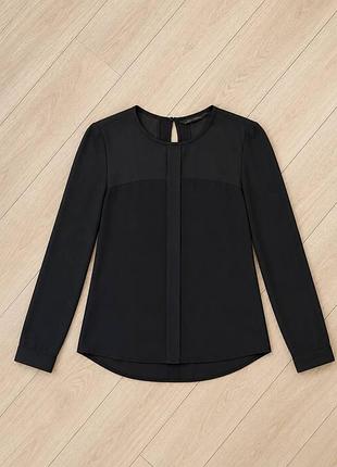 Елегантна чорна блузка zara woman — ідеальний стан