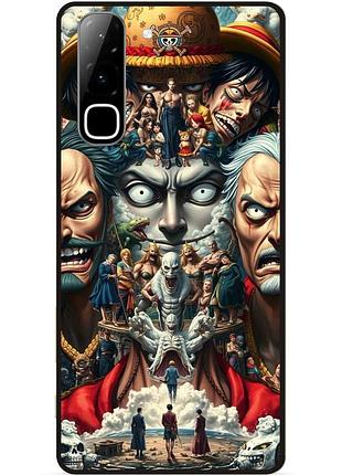 Силиконовый бампер чехол для infinix hot 70 (x6895) one piece большой куш