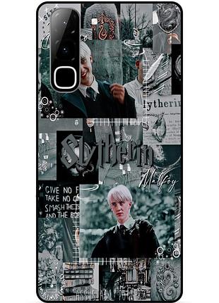 Чехол силиконовый бампер для infinix hot 70 (x6895) с рисунком slytherin слизерин драко малфой гарри поттер harry