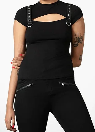Топ killstar trudy keyhole industrial рейв стиль