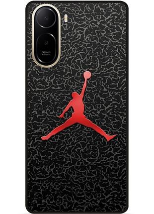 Чехол силиконовый бампер для xiaomi poco c81 pro с рисунком jordan джордан