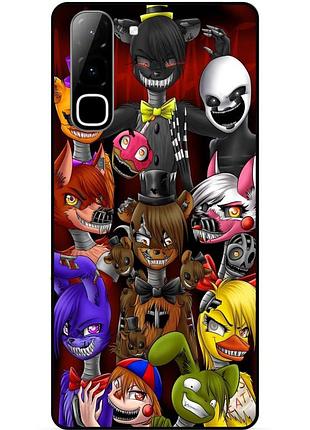 Чехол силиконовый бампер для infinix hot 70 (x6895) с рисунком freddy аниматроники фредди