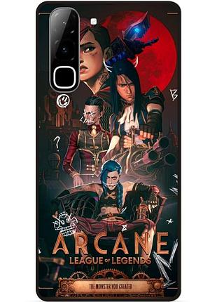Силіконовий бампер чохол для infinix hot 70 (x6895) аркейн arcane