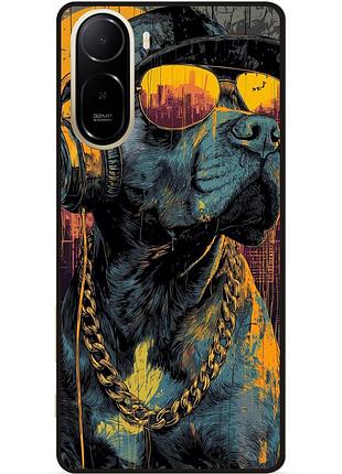 Силіконовий чохол бампер для xiaomi poco c81 pro з малюнком питбуль