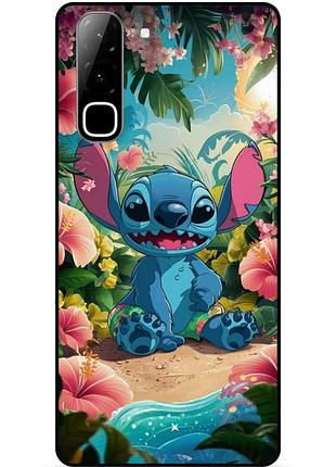 Чехол силиконовый бампер для infinix hot 70 (x6895) с рисунком stitch стич