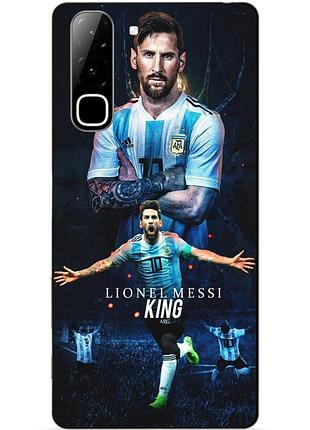 Силіконовий чохол бампер для infinix hot 70 (x6895) з малюнком messi or мессі