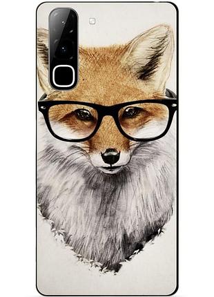 Силіконовий чохол бампер для infinix hot 70 (x6895) з малюнком лиса