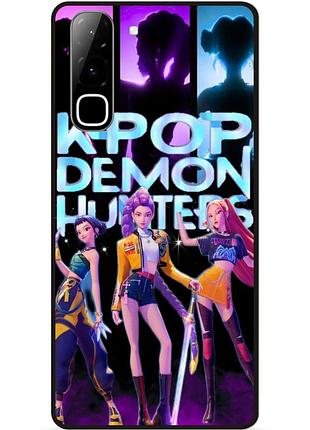 Силіконовий бампер чохол для infinix hot 70 (x6895) з картинкою k-pop demon hunters