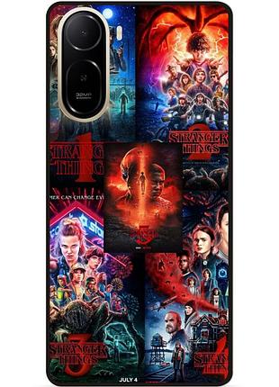 Силиконовый чехол для xiaomi poco c81 pro с рисунком очень странные дела stranger things