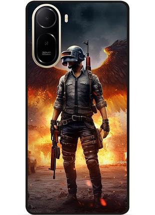 Силиконовый чехол бампер для xiaomi poco c81 pro пабг puвg