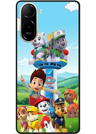 Силиконовый чехол для xiaomi poco c81 pro с картинкой щенячий патруль paw patrol