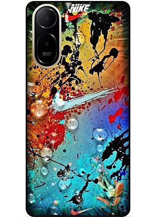 Силіконовий чохол бампер для xiaomi poco c81 pro з малюнком nike найк